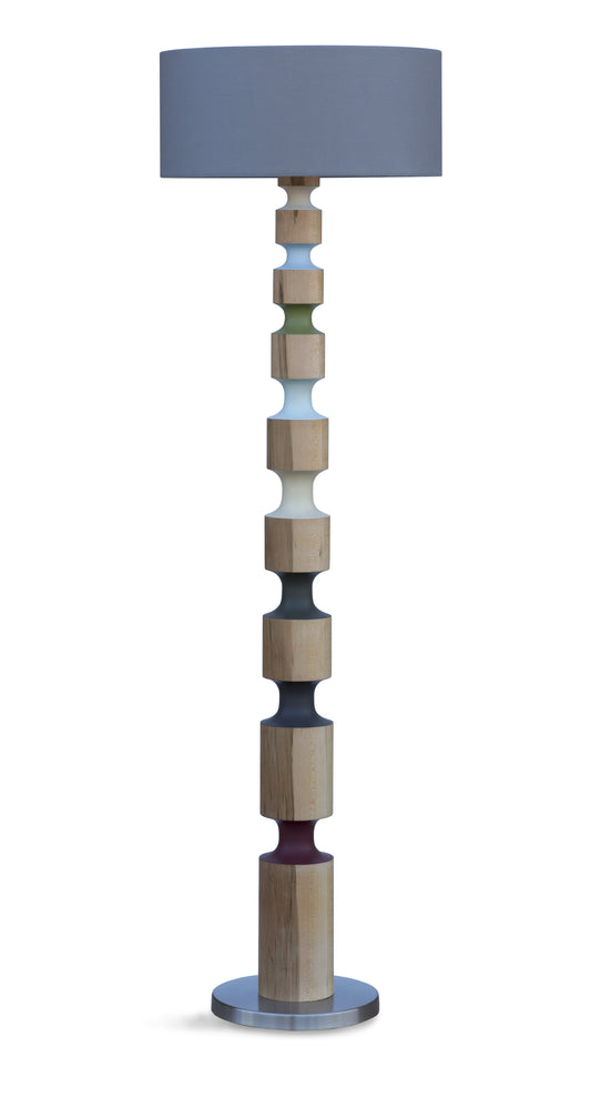 Chanda wooden floor lamp