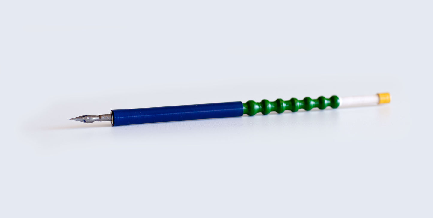The RUSTAM Wooden DIP PEN and NIB HOLDER SET.