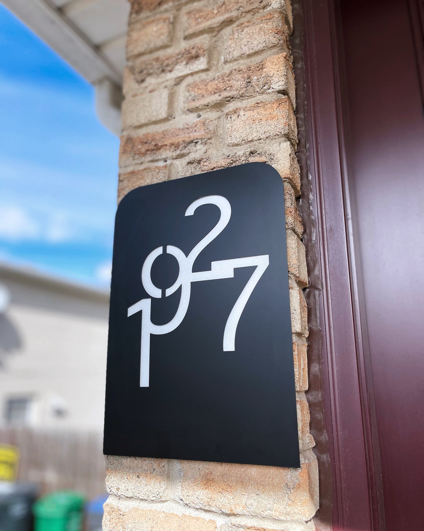 Modern Address Sign