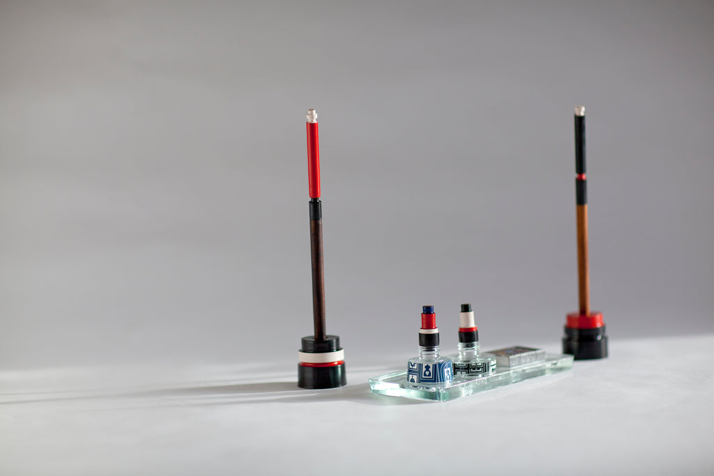 The RUSTAM Wooden DIP PEN and NIB HOLDER SET.