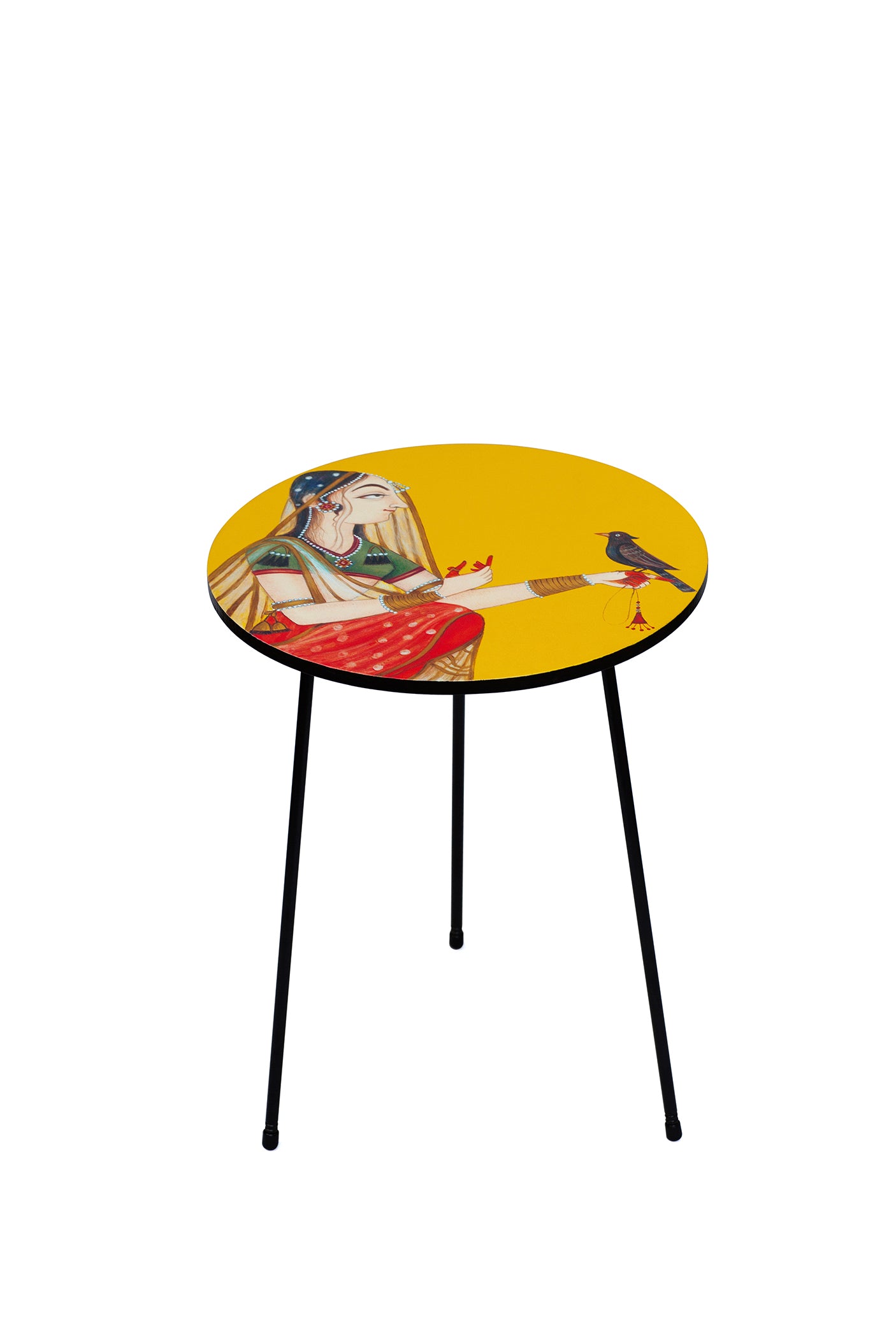 Basoli Painted Side Table